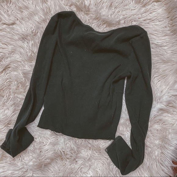 ❌SOLD❌ ME TO WE scoop neck crop long sleeve me to we S - Picture 4 of 4